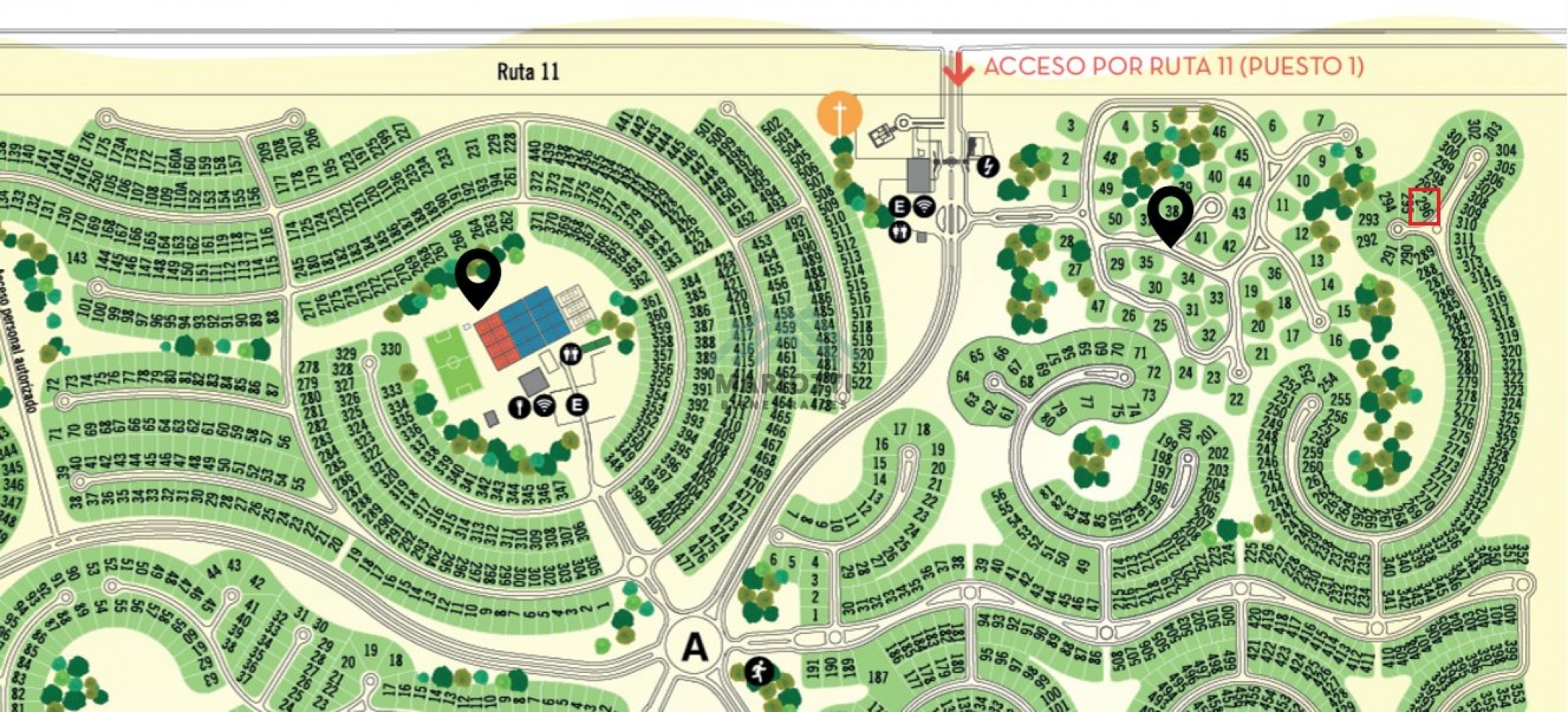 EN VENTA - COSTA ESMERALDA - BARRIO SENDEROS 3 - 1119 M2 CON 49 METROS DE FRENTE